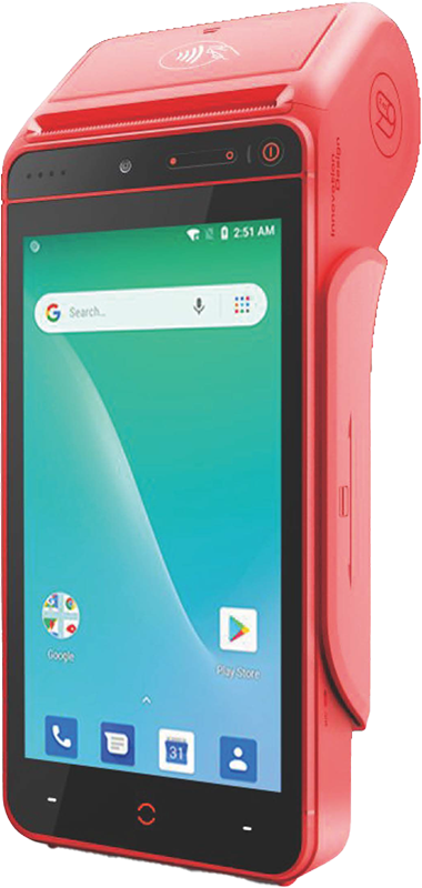 מסופון אנדרואיד נייד Urovo i9100 עם מדפסת